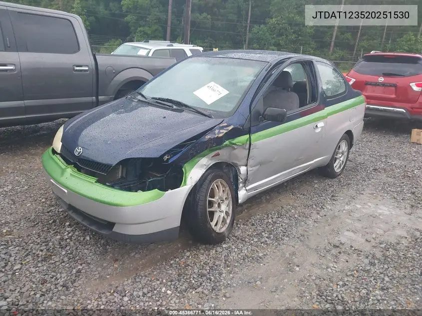 2002 Toyota Echo VIN: JTDAT123520251530 Lot: 45366771