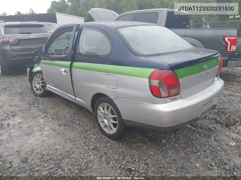 2002 Toyota Echo VIN: JTDAT123520251530 Lot: 45366771