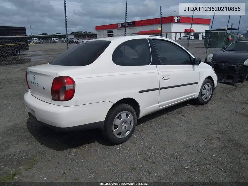 2002 Toyota Echo VIN: JTDAT123620210856 Lot: 45377200