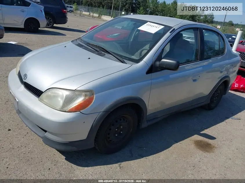 2002 Toyota Echo VIN: JTDBT123120246068 Lot: 45545713