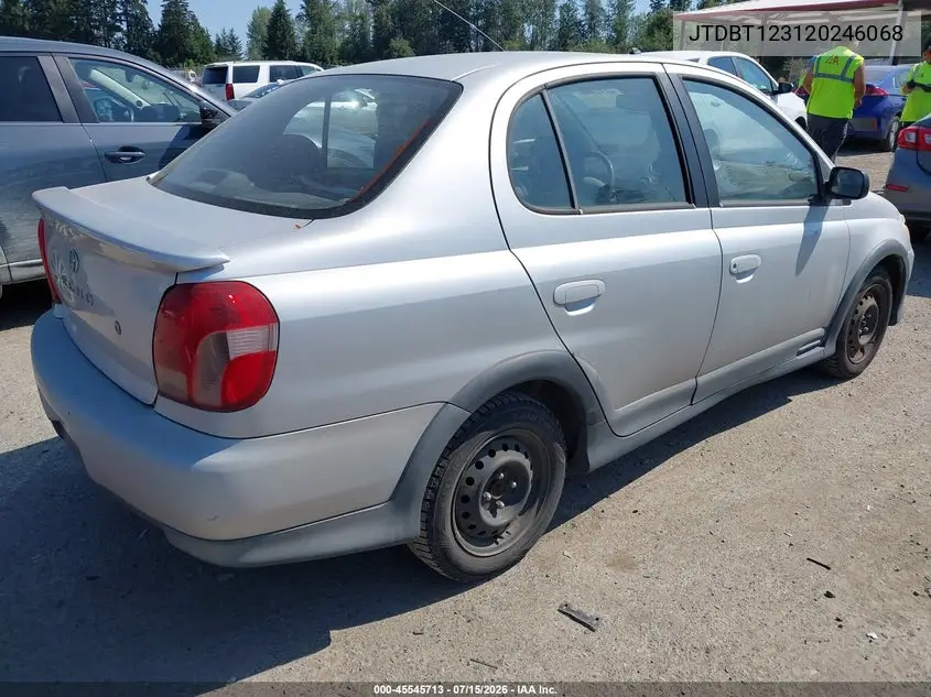 2002 Toyota Echo VIN: JTDBT123120246068 Lot: 45545713