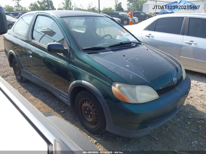 2002 Toyota Echo VIN: JTDAT123920215467 Lot: 45630555