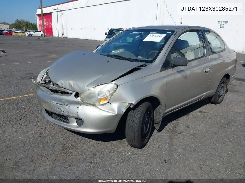 2003 Toyota Echo VIN: JTDAT123X30285271 Lot: 43252210