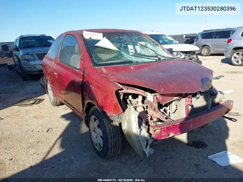 2003 Toyota Echo VIN: JTDAT123530280396 Lot: 44404172
