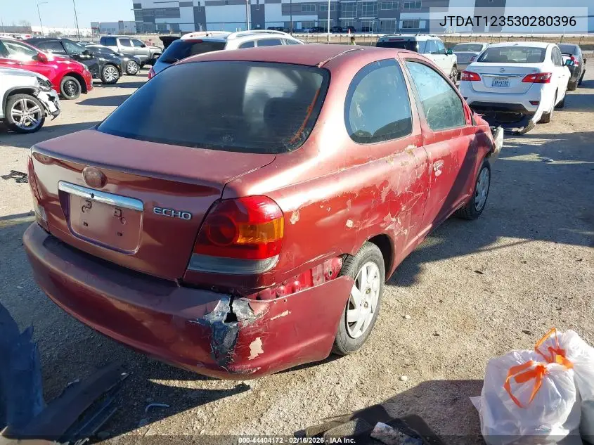 2003 Toyota Echo VIN: JTDAT123530280396 Lot: 44404172