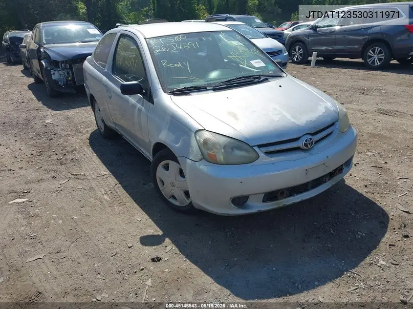 2003 Toyota Echo VIN: JTDAT123530311971 Lot: 45146543