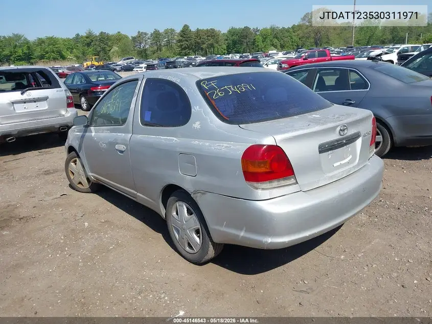 2003 Toyota Echo VIN: JTDAT123530311971 Lot: 45146543