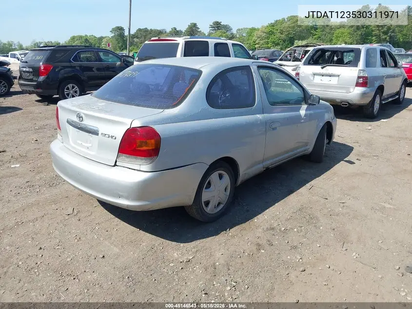 2003 Toyota Echo VIN: JTDAT123530311971 Lot: 45146543