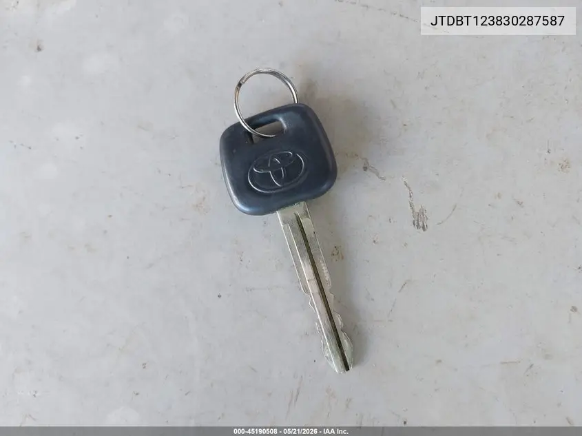 2003 Toyota Echo VIN: JTDBT123830287587 Lot: 45190508