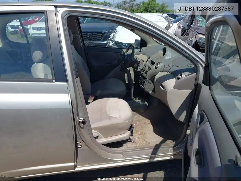 2003 Toyota Echo VIN: JTDBT123830287587 Lot: 45190508