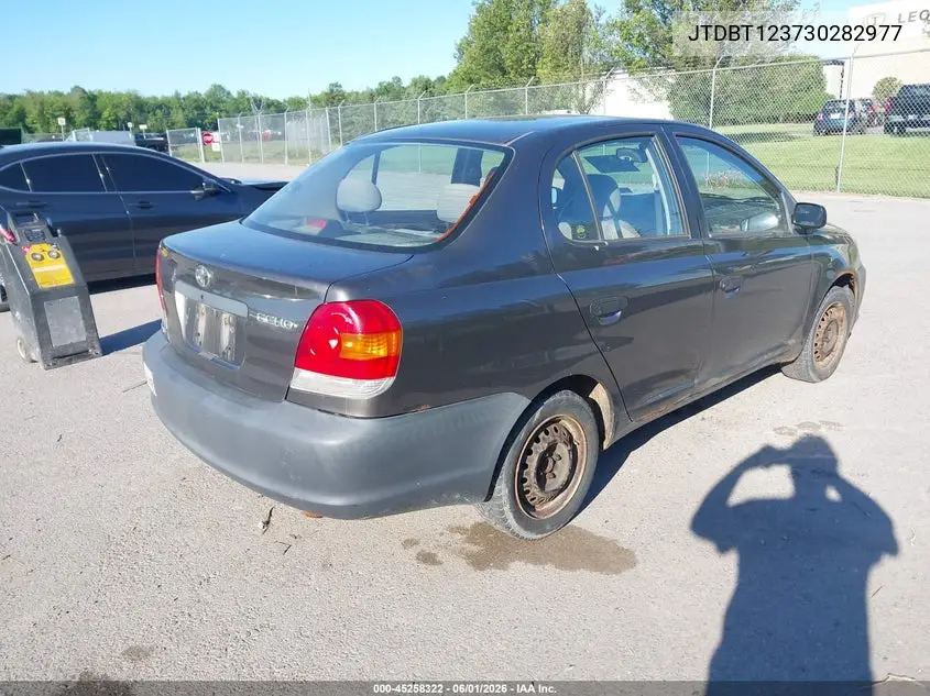 2003 Toyota Echo VIN: JTDBT123730282977 Lot: 45258322