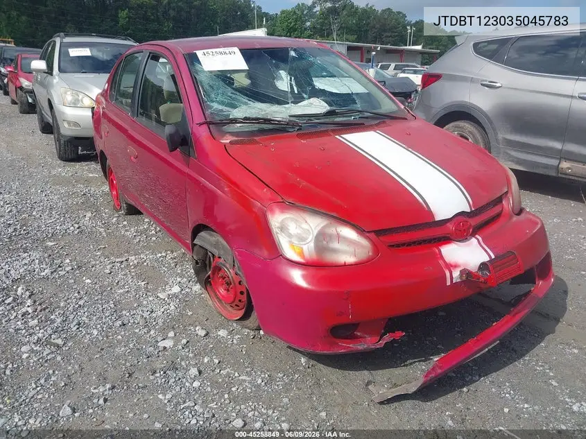 2003 Toyota Echo VIN: JTDBT123035045783 Lot: 45258849