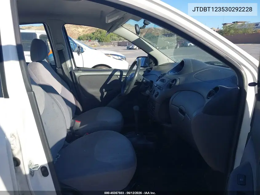 2003 Toyota Echo VIN: JTDBT123530292228 Lot: 45367503