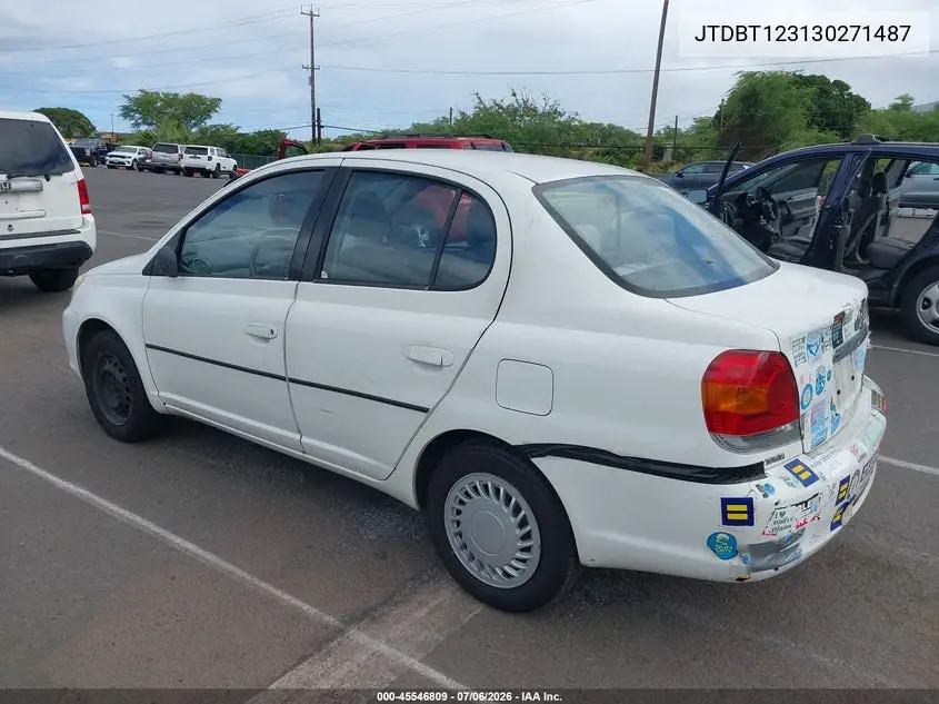 2003 Toyota Echo VIN: JTDBT123130271487 Lot: 45546809