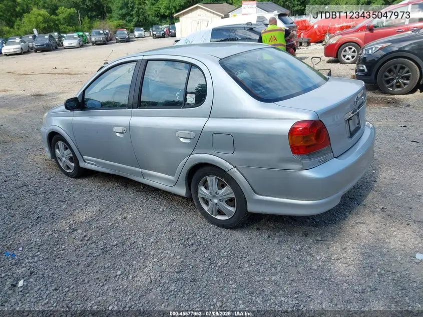 2003 Toyota Echo VIN: JTDBT123435047973 Lot: 45577953