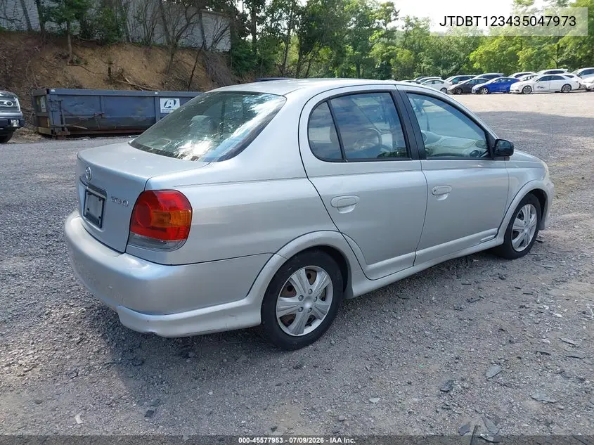 2003 Toyota Echo VIN: JTDBT123435047973 Lot: 45577953