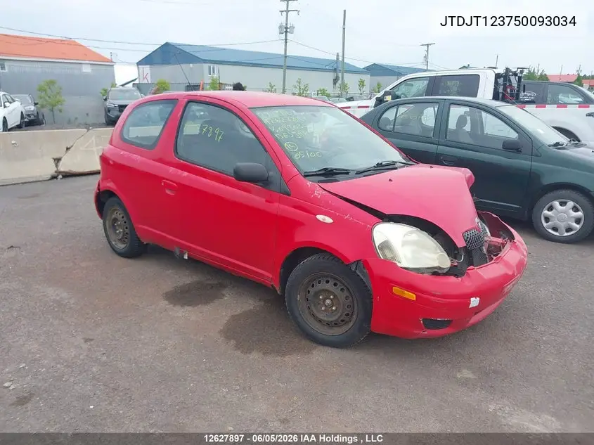 2005 Toyota Echo VIN: JTDJT123750093034 Lot: 12627897