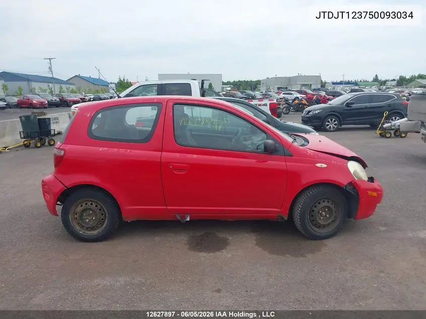 2005 Toyota Echo VIN: JTDJT123750093034 Lot: 12627897