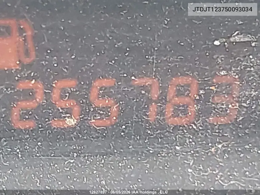 2005 Toyota Echo VIN: JTDJT123750093034 Lot: 12627897