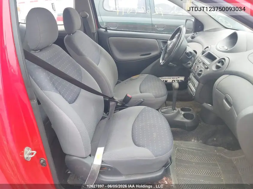 2005 Toyota Echo VIN: JTDJT123750093034 Lot: 12627897
