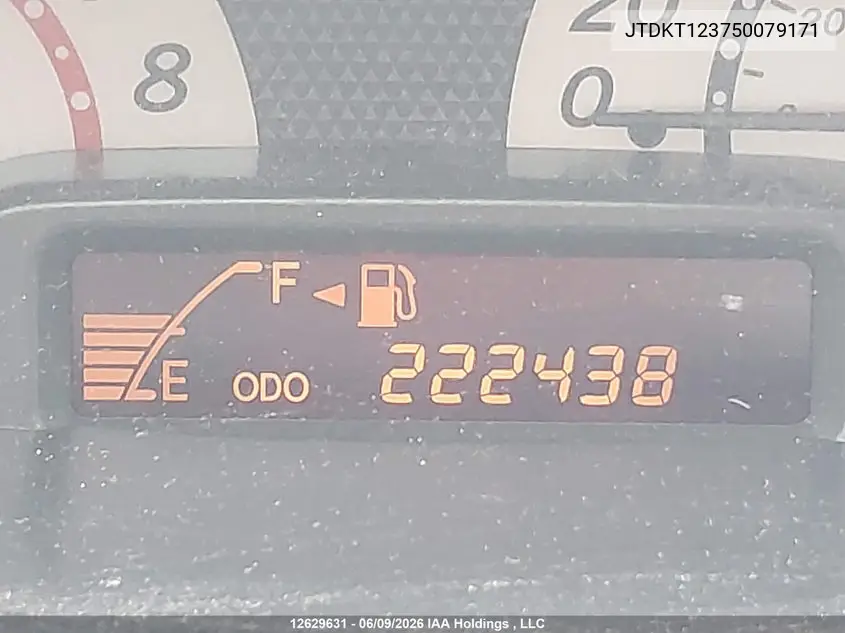 2005 Toyota Echo VIN: JTDKT123750079171 Lot: 12629631
