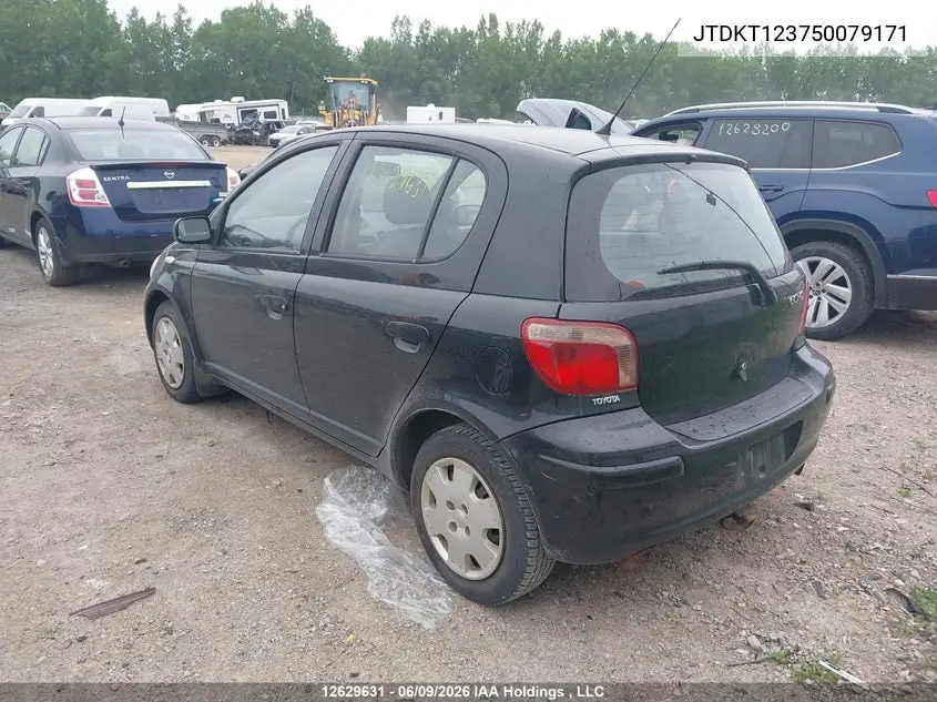 2005 Toyota Echo VIN: JTDKT123750079171 Lot: 12629631