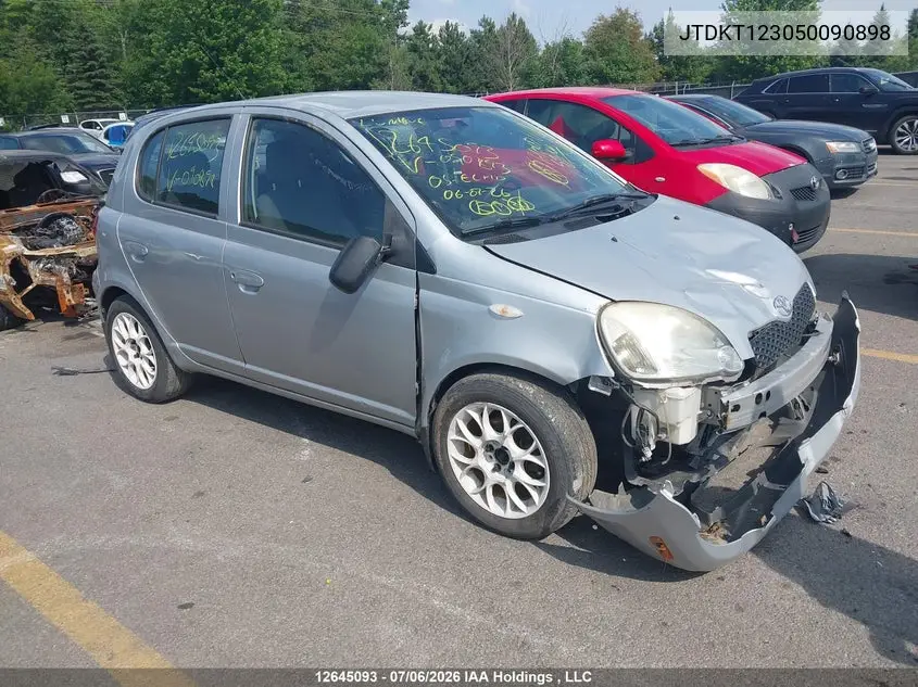 2005 Toyota Echo VIN: JTDKT123050090898 Lot: 12645093x