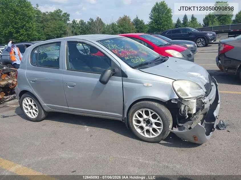 2005 Toyota Echo VIN: JTDKT123050090898 Lot: 12645093x