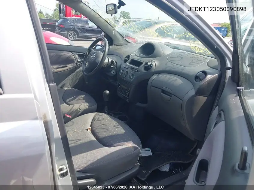 2005 Toyota Echo VIN: JTDKT123050090898 Lot: 12645093x