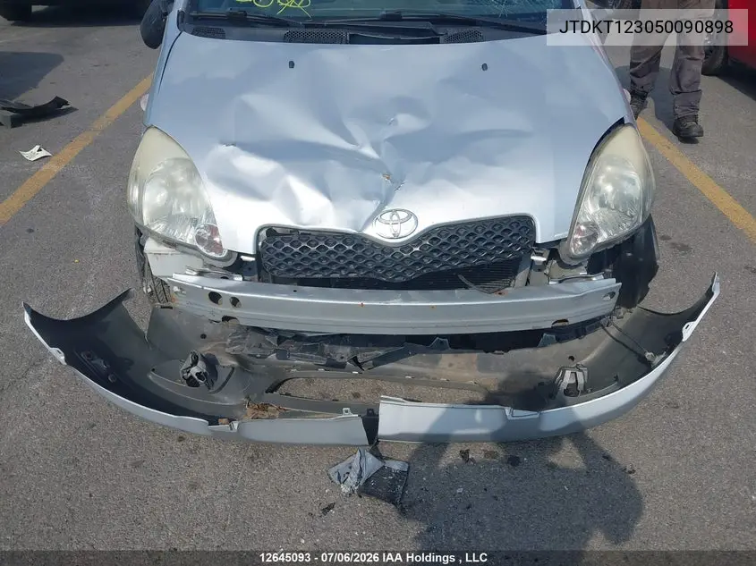 2005 Toyota Echo VIN: JTDKT123050090898 Lot: 12645093x