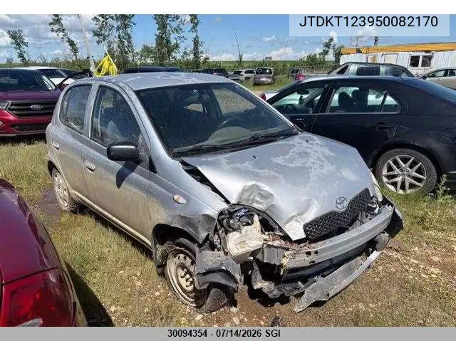 2005 Toyota Echo VIN: JTDKT123950082170 Lot: 30094354