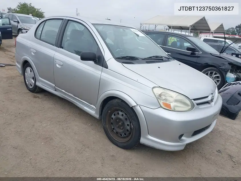 2005 Toyota Echo VIN: JTDBT123750361827 Lot: 45423419