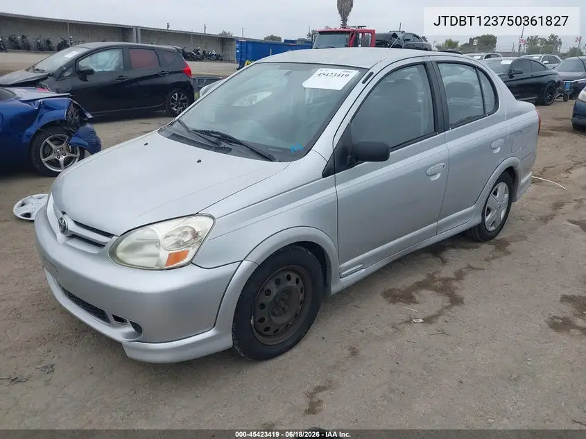 2005 Toyota Echo VIN: JTDBT123750361827 Lot: 45423419
