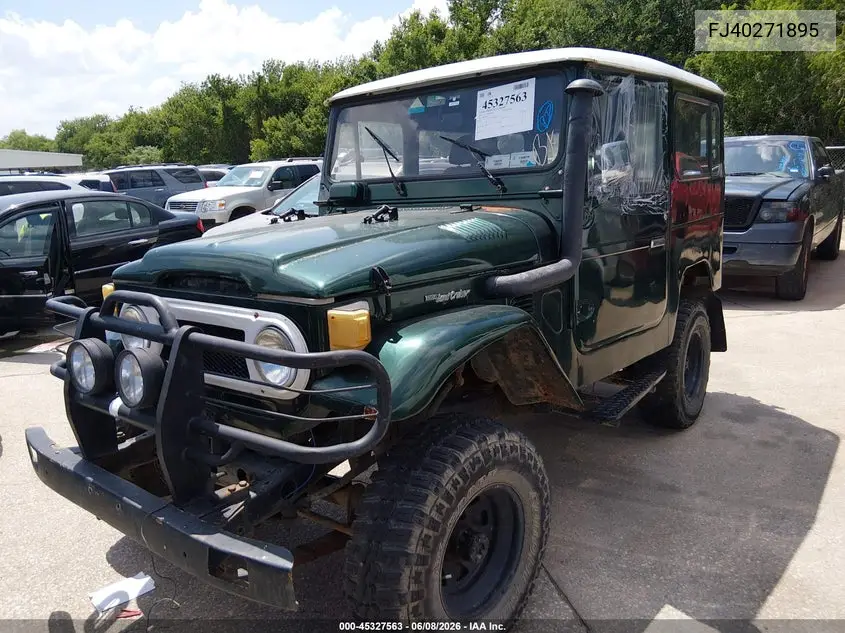 1978 Toyota Fj Cruiser VIN: FJ40271895 Lot: 45327563