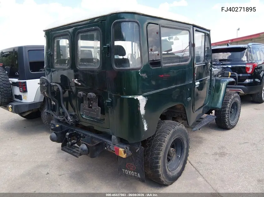 1978 Toyota Fj Cruiser VIN: FJ40271895 Lot: 45327563