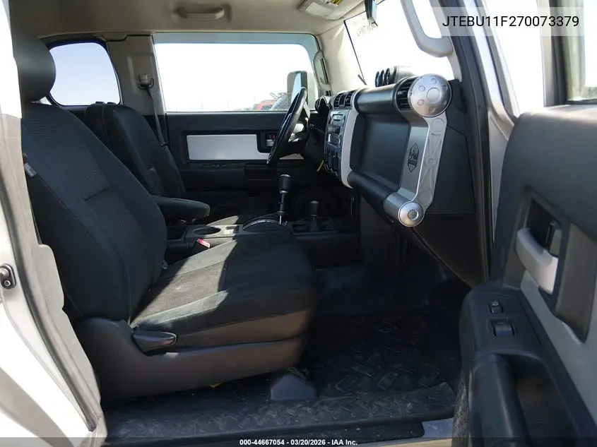 2007 Toyota Fj Cruiser VIN: JTEBU11F270073379 Lot: 44667054