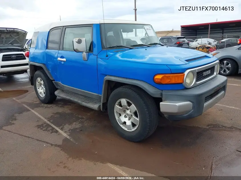 2007 Toyota Fj Cruiser VIN: JTEZU11FX70014613 Lot: 44814424