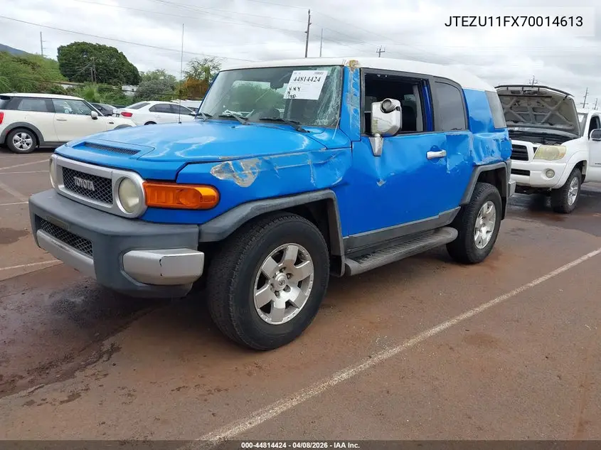 2007 Toyota Fj Cruiser VIN: JTEZU11FX70014613 Lot: 44814424