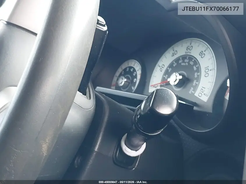 2007 Toyota Fj Cruiser VIN: JTEBU11FX70066177 Lot: 45085647