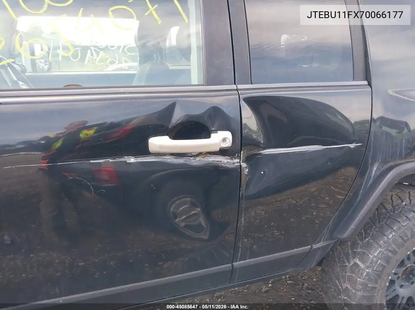 2007 Toyota Fj Cruiser VIN: JTEBU11FX70066177 Lot: 45085647