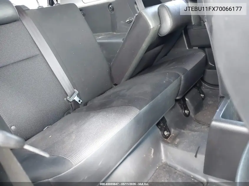 2007 Toyota Fj Cruiser VIN: JTEBU11FX70066177 Lot: 45085647