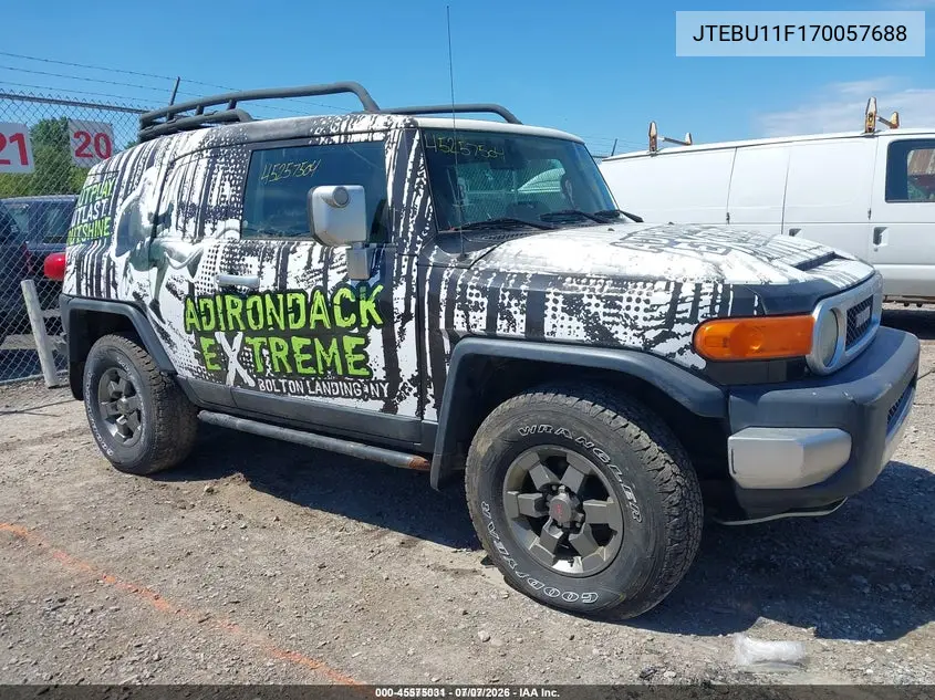 2007 Toyota Fj Cruiser VIN: JTEBU11F170057688 Lot: 45575031