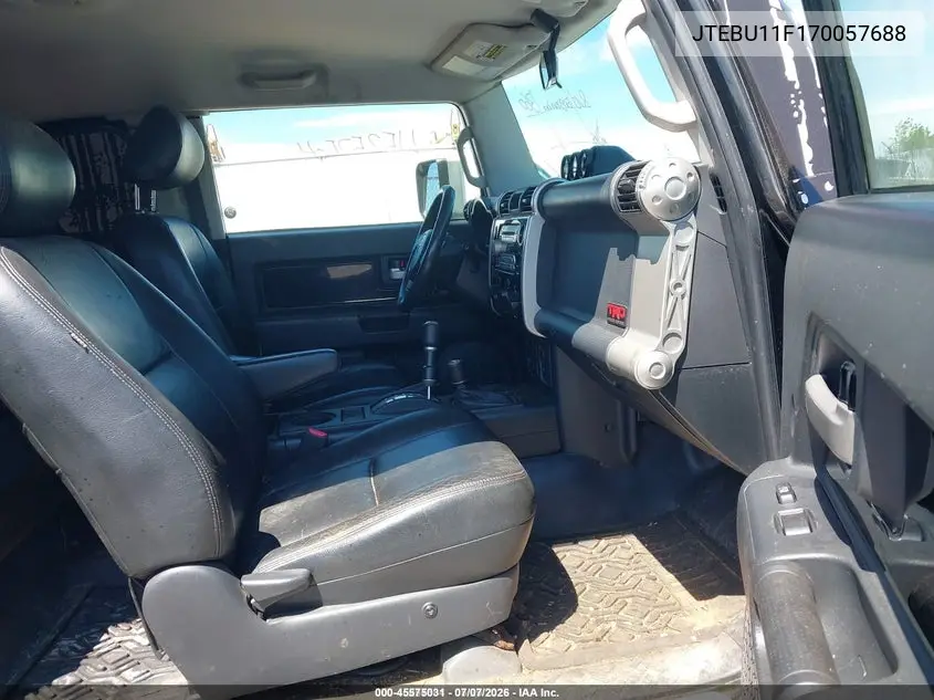 2007 Toyota Fj Cruiser VIN: JTEBU11F170057688 Lot: 45575031