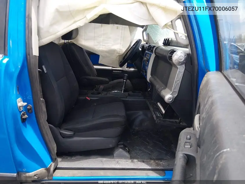 2007 Toyota Fj Cruiser VIN: JTEZU11FX70006057 Lot: 45597812