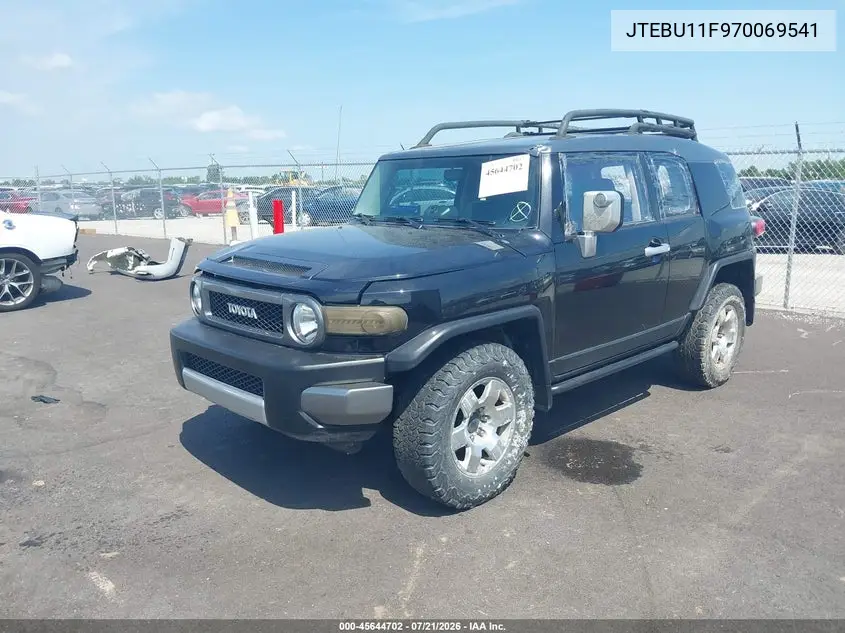 2007 Toyota Fj Cruiser VIN: JTEBU11F970069541 Lot: 45644702