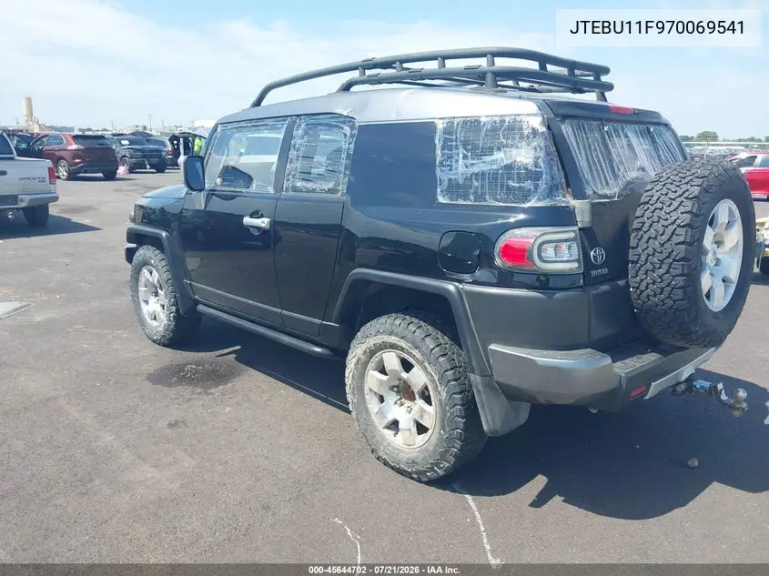 2007 Toyota Fj Cruiser VIN: JTEBU11F970069541 Lot: 45644702