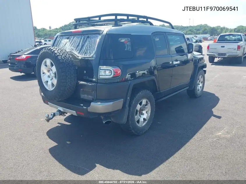 2007 Toyota Fj Cruiser VIN: JTEBU11F970069541 Lot: 45644702