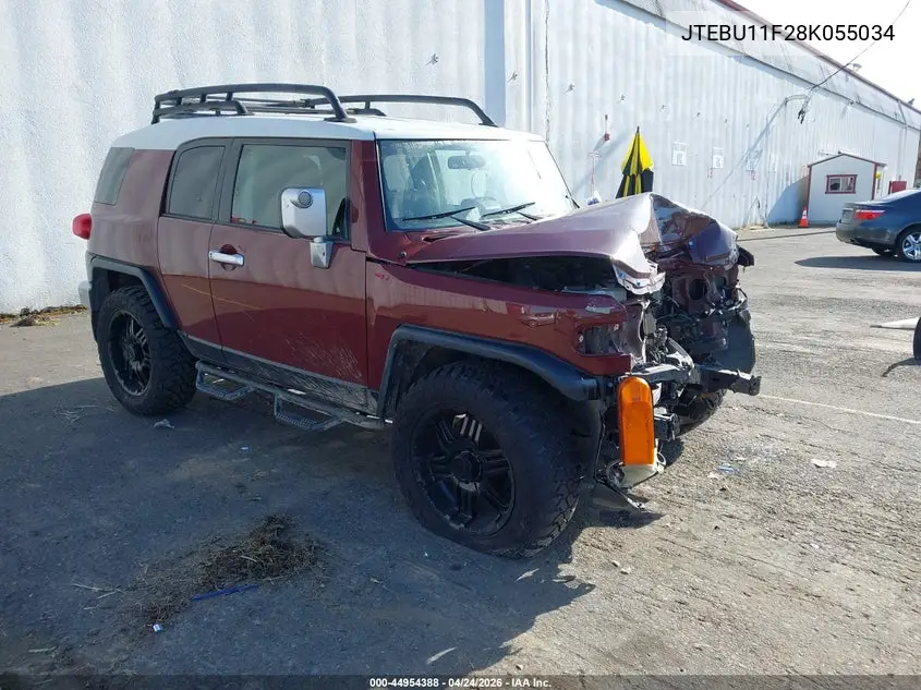 2008 Toyota Fj Cruiser VIN: JTEBU11F28K055034 Lot: 44954388