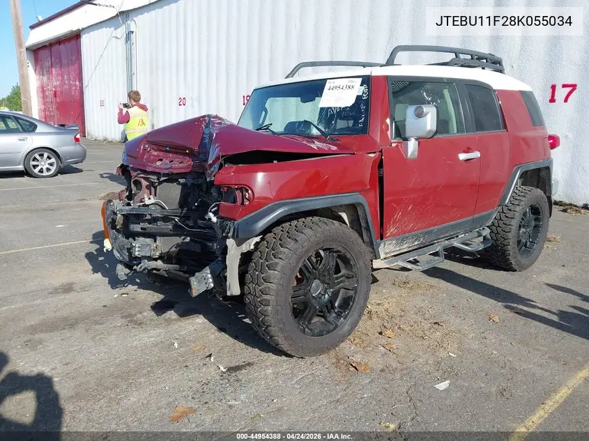 2008 Toyota Fj Cruiser VIN: JTEBU11F28K055034 Lot: 44954388