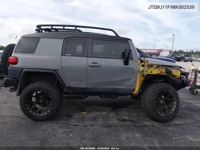 2008 Toyota Fj Cruiser VIN: JTEBU11F98K002539 Lot: 45220606
